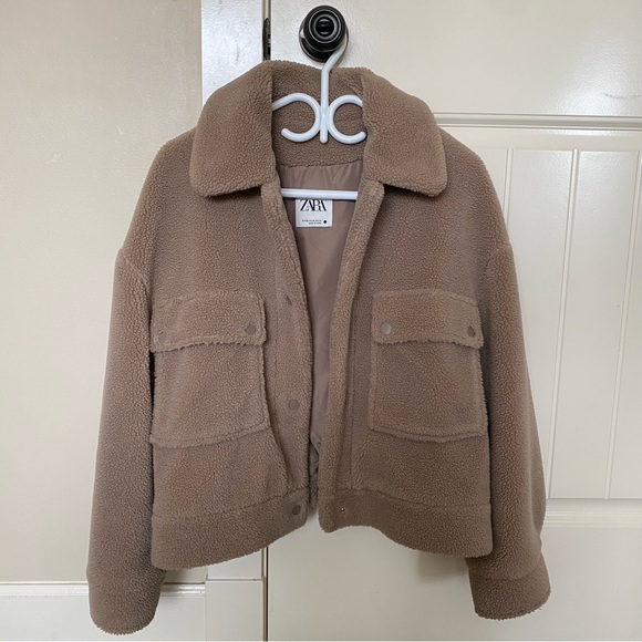 ZARA FLEECE TEDDY JACKET - Picture 3 of 3